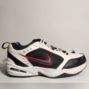 Nike Air Monarch IV Mens Training Shoes Sz 12 White Leather 416355-101